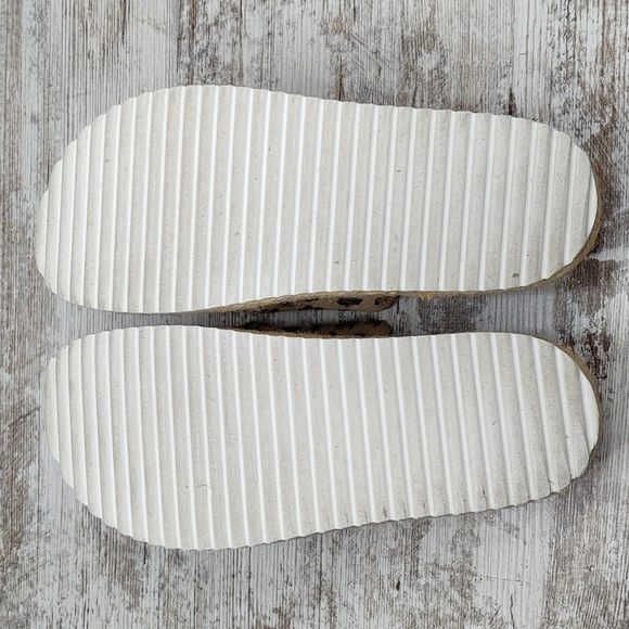Like New Office Girl Leopard Calf Hair Flatform Espadrille Slide Sandal - Picture 13 of 16